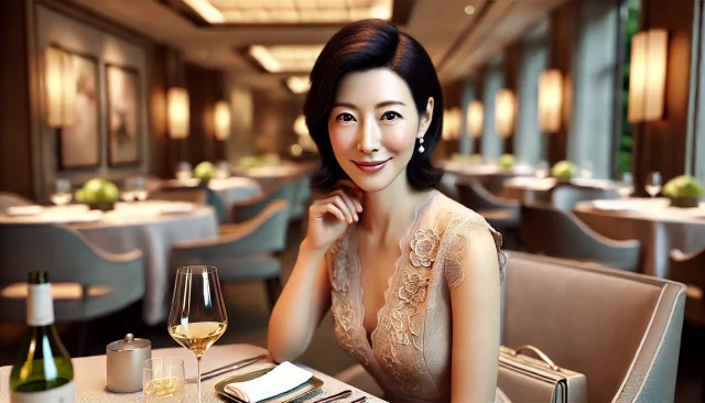 40代の熟女とパパ活食事デート