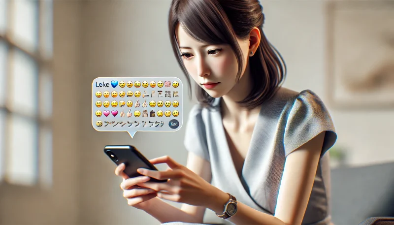 絵文字や記号だらけで困っているパパ活女子