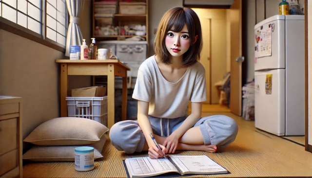 パパ活の収支や経費を付ける女性