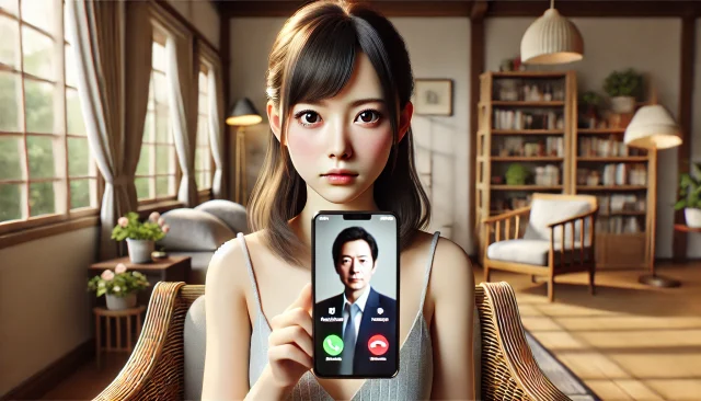 パパ活相手からの電話を取るかどうか考えるパパ活女子