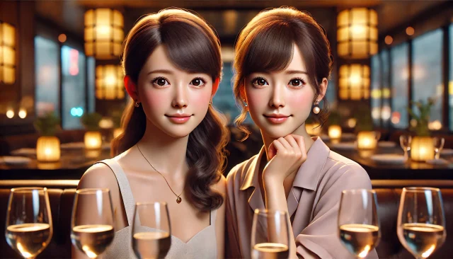 20代前半と20代後半の美人なパパ活女子