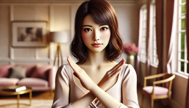 ダメ、NGと言う感じのパパ活女子