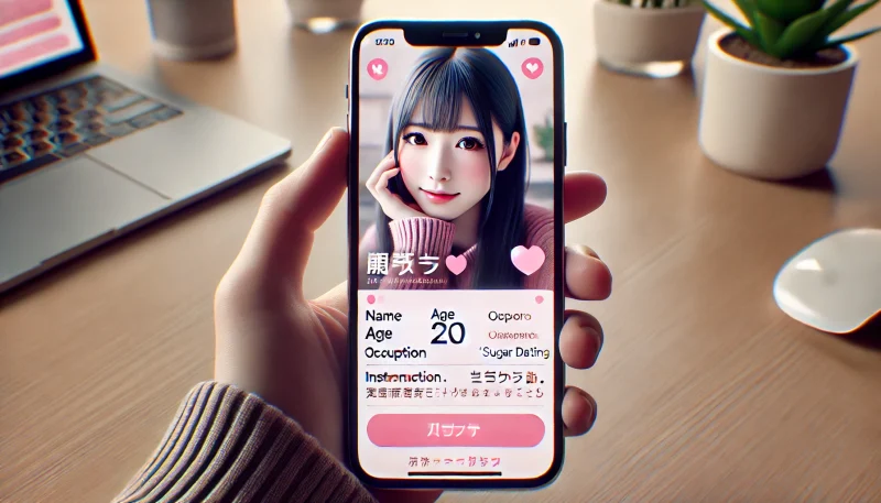 パパ活アプリのJD(女子大生)のプロフィール